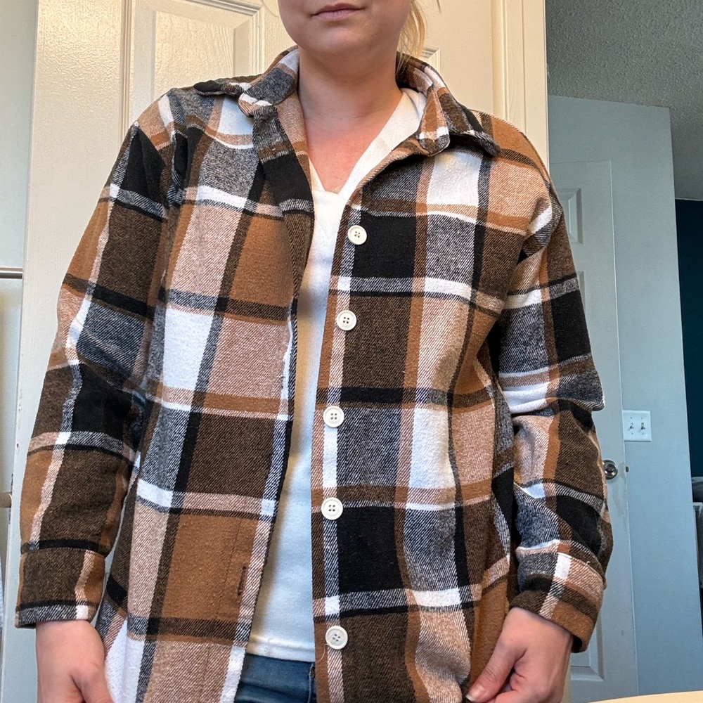 SHEIN flannel jacket